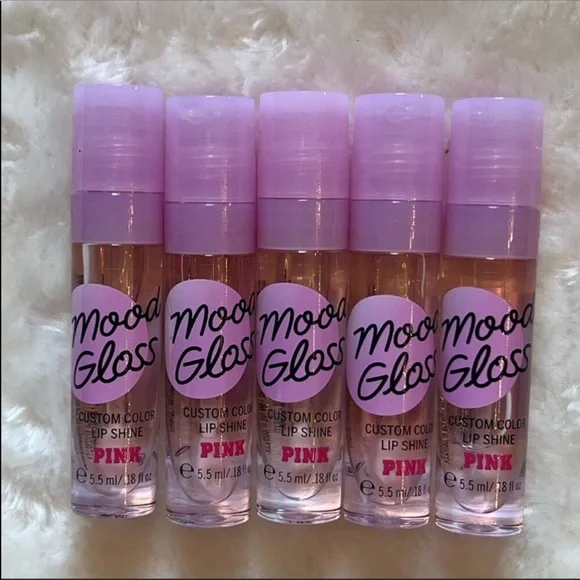 Sold✨HP✨Pink VS 5pc Mood Gloss Lip Shine - Picture 1 of 2